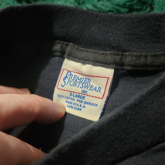 Vintage 90s Davey Allison Havoline NASCAR Tee Premier Sportswear USA XL - Picture 5 of 6